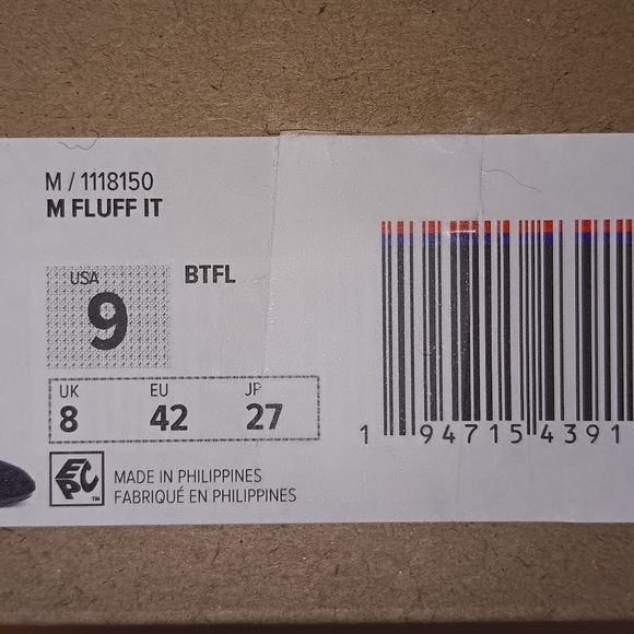 Ugg Mens Fluff It Slippers Size US 9 Black - NIB - Picture 9 of 10